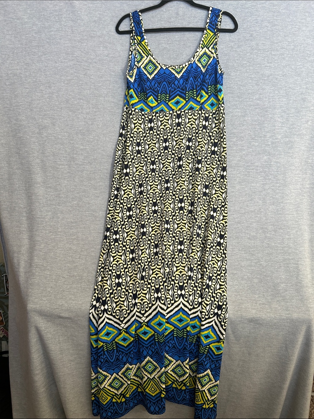 BLACK LABEL by EVAN PICONE Y2K Abstract Aztec Southwest Boho Cruise Vacation